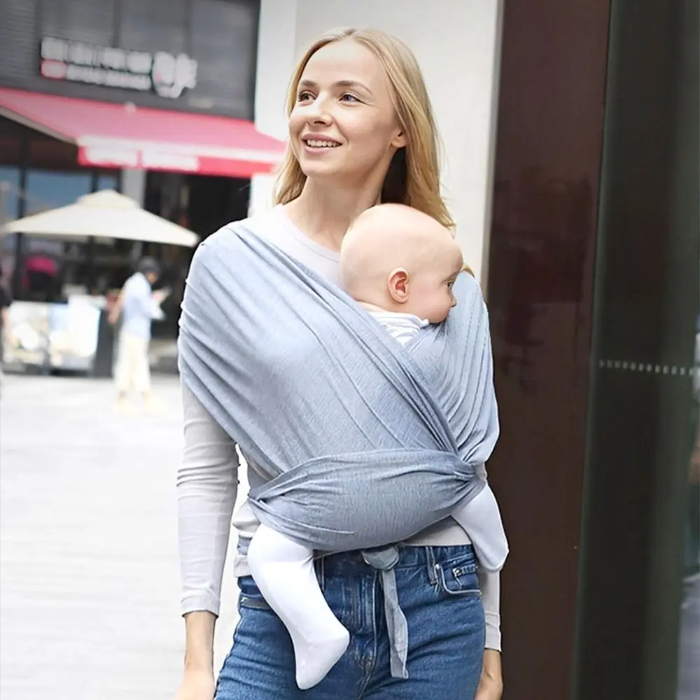

Comfortable Baby Wrap Carrier Front Holding Breastfeeding Newborn Sling Wrap Adjustable Safety Infant Kangaroo Bag 0-36 Months