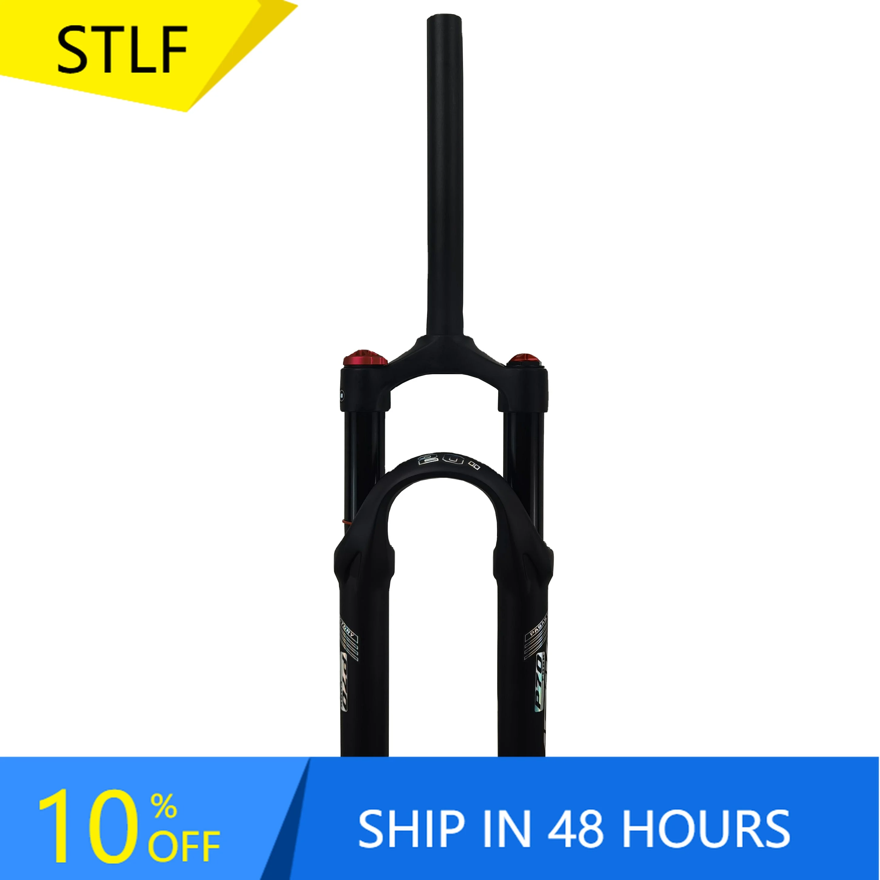 

STLF PASAK 24-Inch Alloy Bicycle Front Fork with Lockable Shoulder Control Oil Shock Absorber 100 Disc Brake Mountain Bike Air F