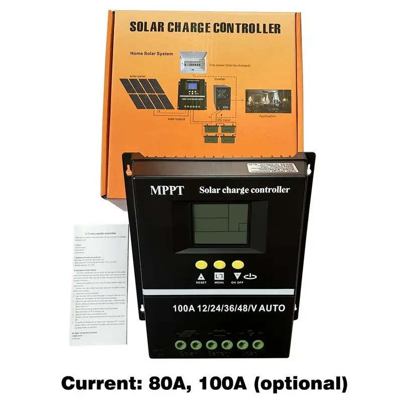 Imagem -04 - Mppt Ferramenta Controlador de Carga Solar Painel Solar Bateria Regulador Inteligente Ácido ao Chumbo ou Uso de Lítio 12v 24v 36v 48v 60a 80a 100a