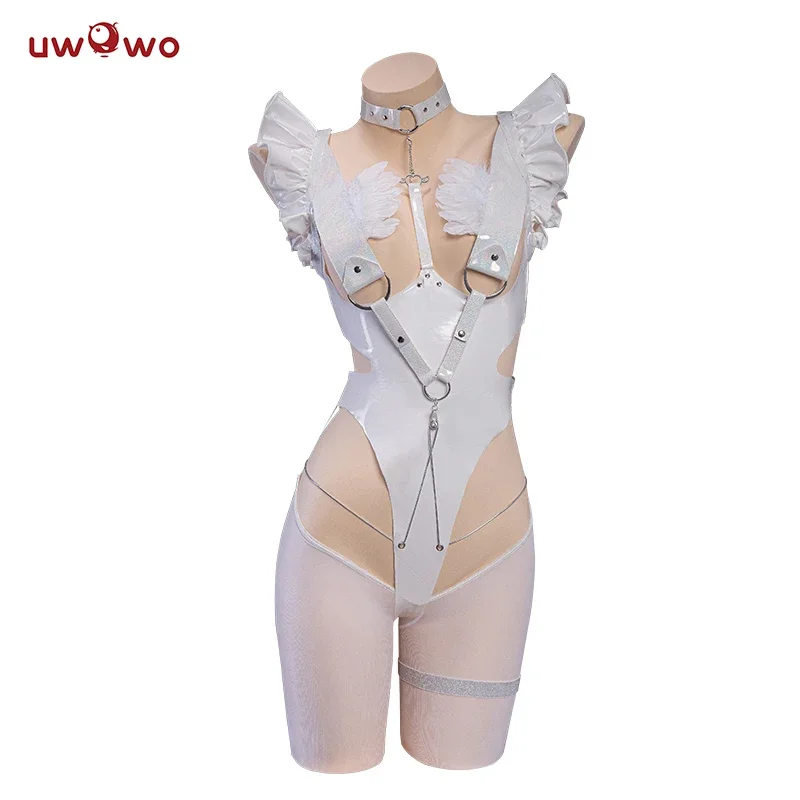 IN STOCK  UWOWO 2D Le Malinn Cosplay with Ears Live Cosplay Rabbit Costume Bodysuit Outfit Onepiece For Girls Women