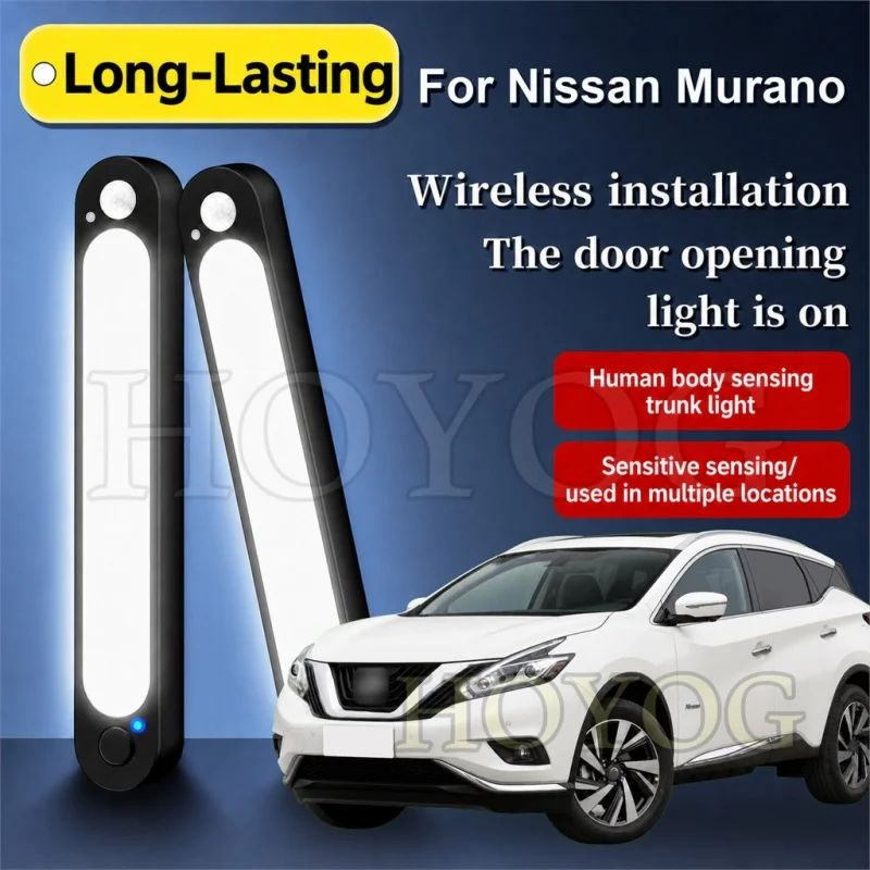 For Nissan Murano 2002-2026 Car Trunk Light LED Lamp Cordless Sensor Magnetic Emergency Boot Cargo Light SUV Interior Cabin