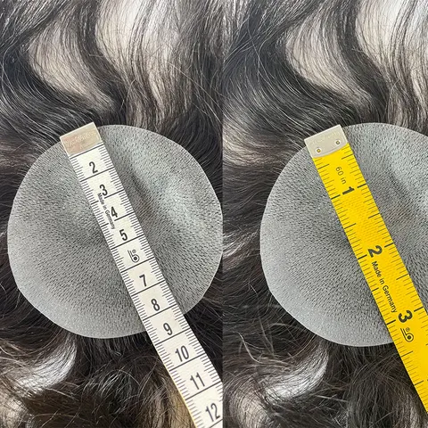 ESEEWIGS тонкие накладки для волос из полиуретана 8x8 см для мужчин