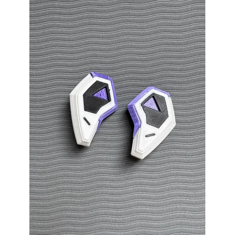 لعبة Valorant Iso تأثيري سماعة غطاء ثلاثية الأبعاد الطباعة سماعات البلاستيك سماعات الأذن الأرجواني سماعات الأذن زي الدعائم الملحقات