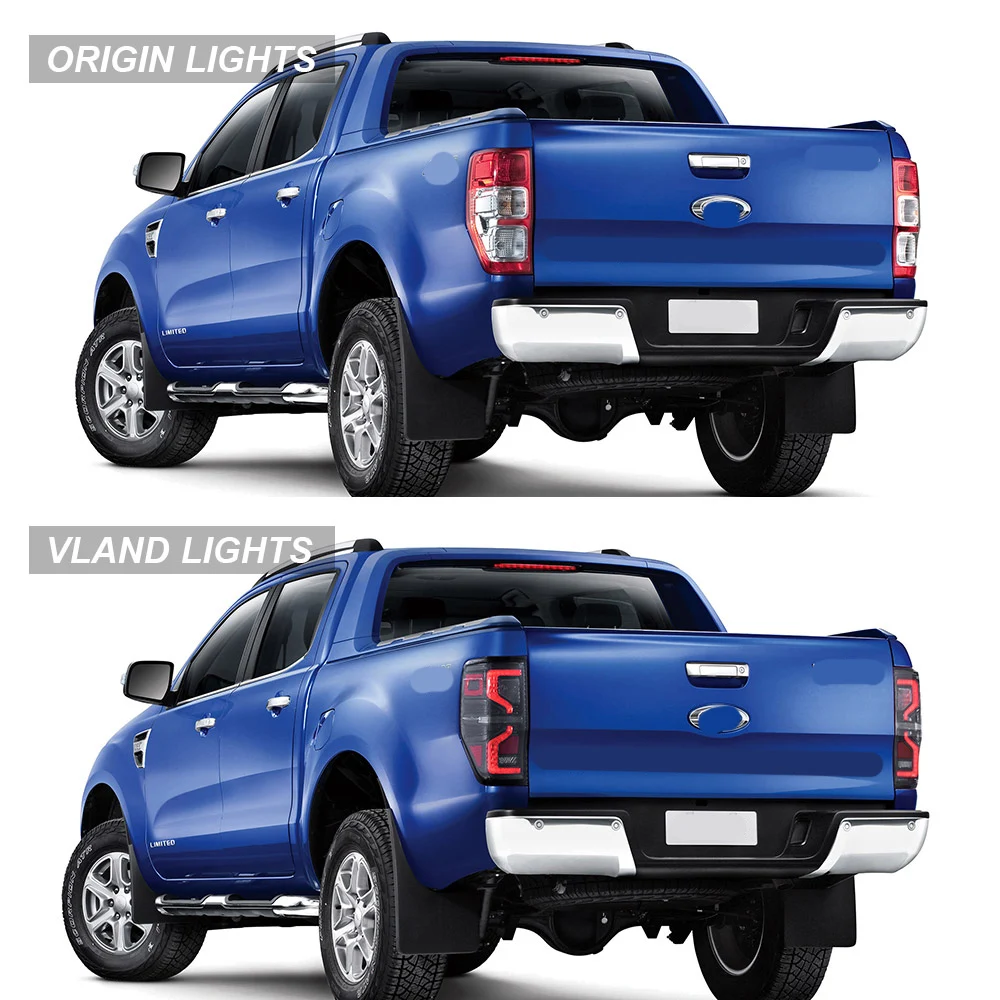 12–22 Ranger Pickup LED-Rücklichter von VLAND, bernsteinfarbener sequentieller Blinker, Upgrade der Rückleuchte (nicht für US-Fahrzeuge) – Detail 3
