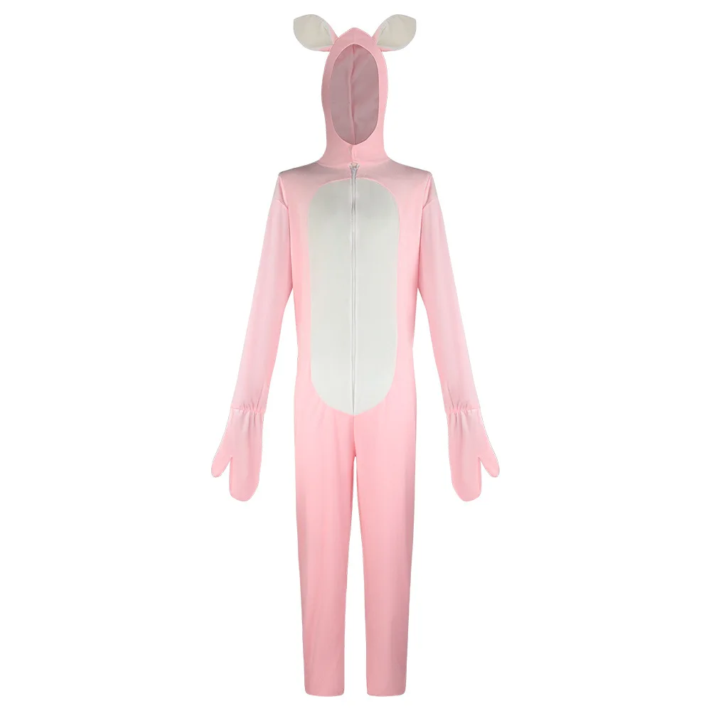 Adulte rose lapin Spwear Costume loween scène accessoires Performance vêtements Animal thème Cosplay tenue dames Faionable...