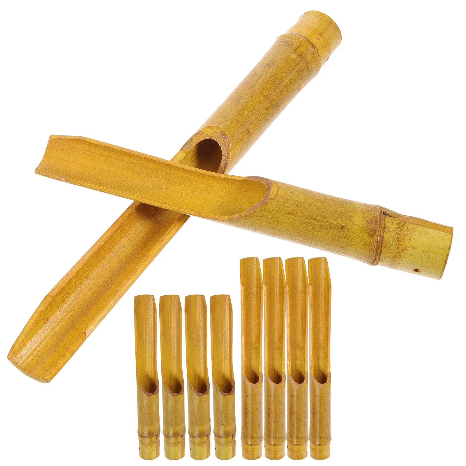 

10 Pcs Bamboo Wind Chime Accessories Replacement Sturdy Tube Japanese-style Supplies DIY Material for