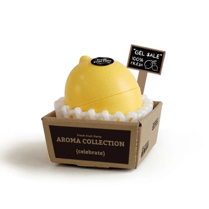 مبخرة ليمون بدون ناري، بلسم صلب برائحة الليمون. ديكور فاكهة الليمون الاصطناعية، العلاج بالروائح المنزلية، الهدايا المعطرة #4