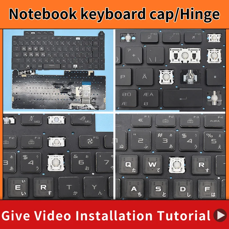 

Replacement Original Keycap Key cap Hinge for Asus ROG Strix G16 G614 G614J G614JU G614JV G614JZ SCAR 16 G634 G634J g634JY