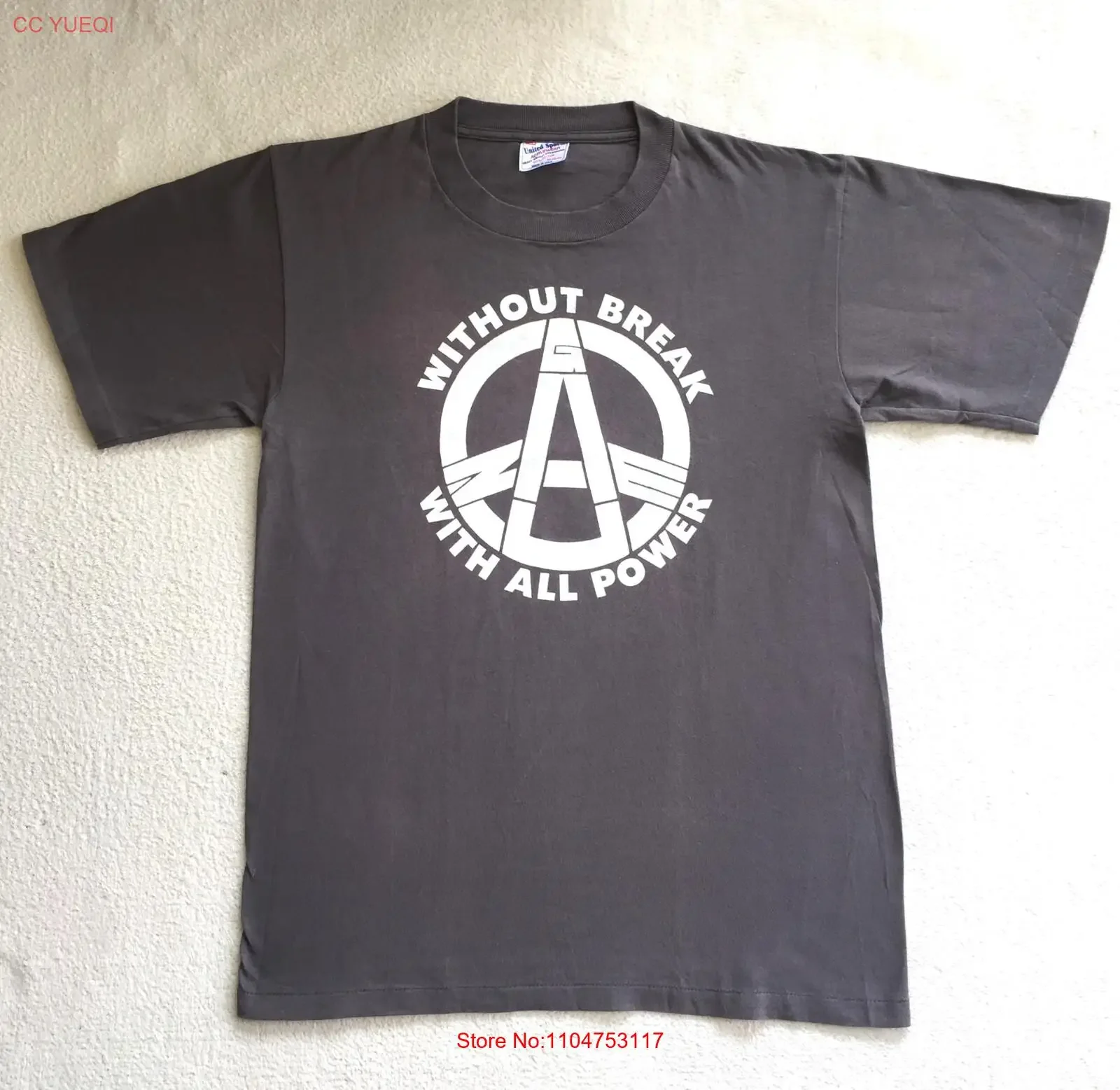Vintage GAUZE T shirt Japanese Punk Hardcore Gism Confuse Swankys GAI Disclose vintage Washed Versatile fashion