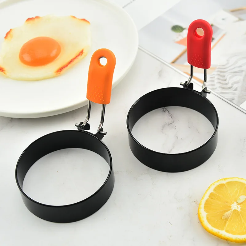 Stainless Steel Egg Ring Pancake Mold Non Stick Thick Round Shape for Breakfast Cooking Burger Patty Maker Kitchen Tool