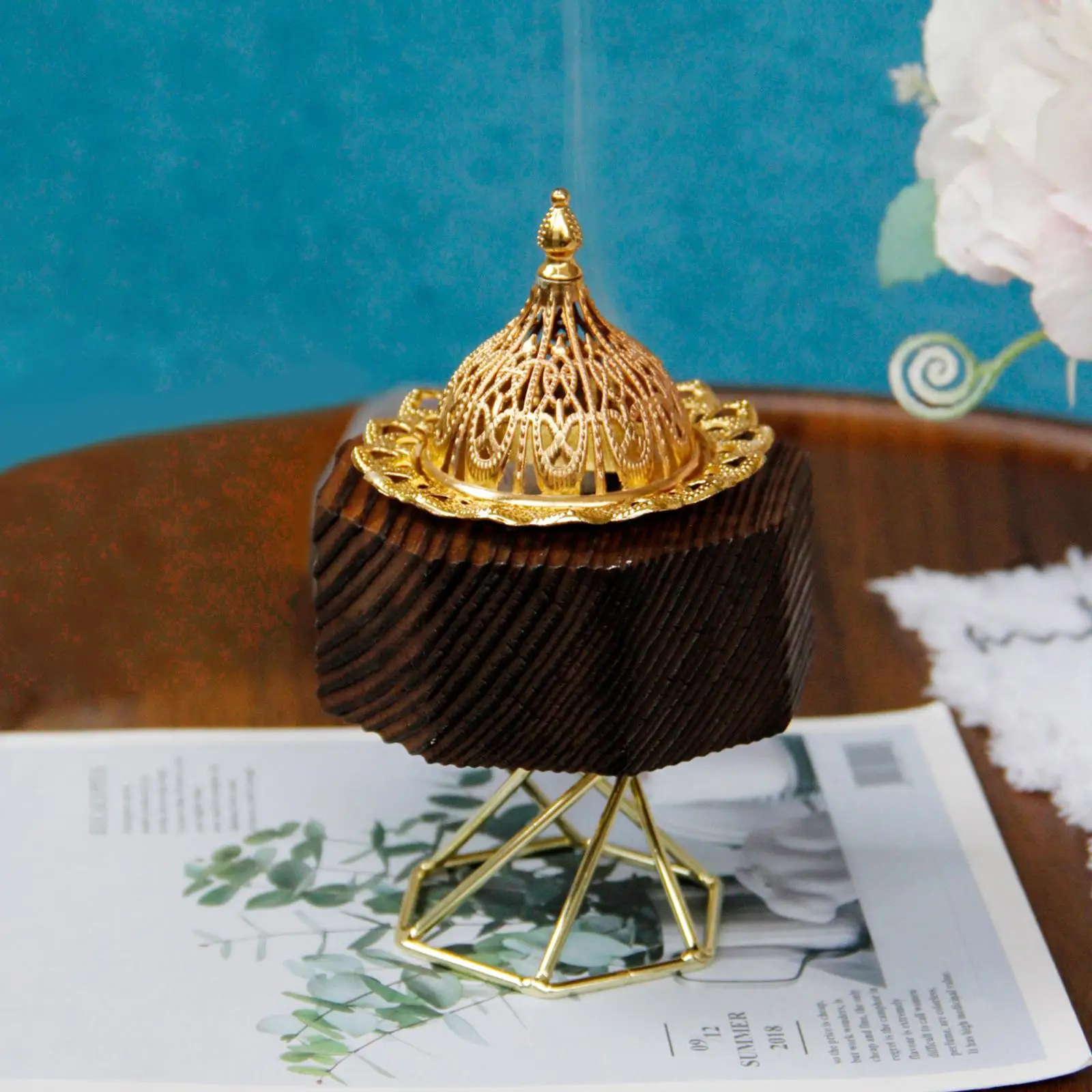 Incense Burner Portable Middle East Arab Decoration for Study Church Office