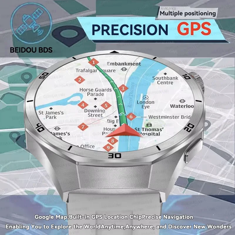 2025 New For HUAWEI GT 5 Pro 32Gb Memory SmartWatch AGPS Beidou Navigation Sapphire Screen HD Video Bluetooth Call SmartBracelet