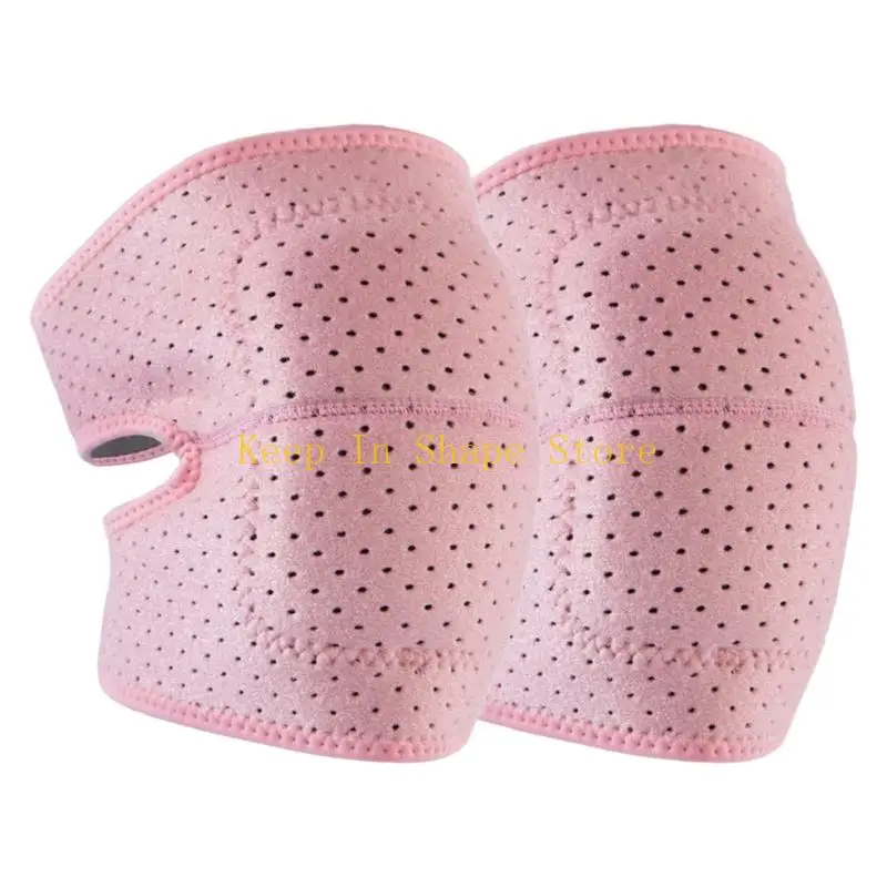 U1JC Collision Avoidance Dance Knee Pad Breathable Dance Knee Sleeve Volleyballs Knee Support Brace for Women Men Sport Dance