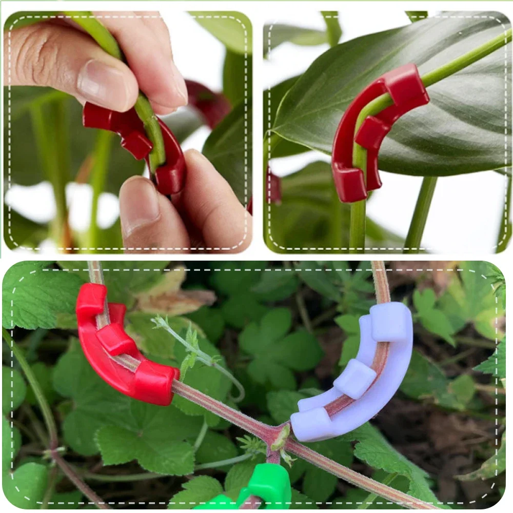 10-100pcs 90 Degree Plant Benders Trainer Growth Manipulation Tutors For Plants Clips Bending Twig Clamps Branche Accessories