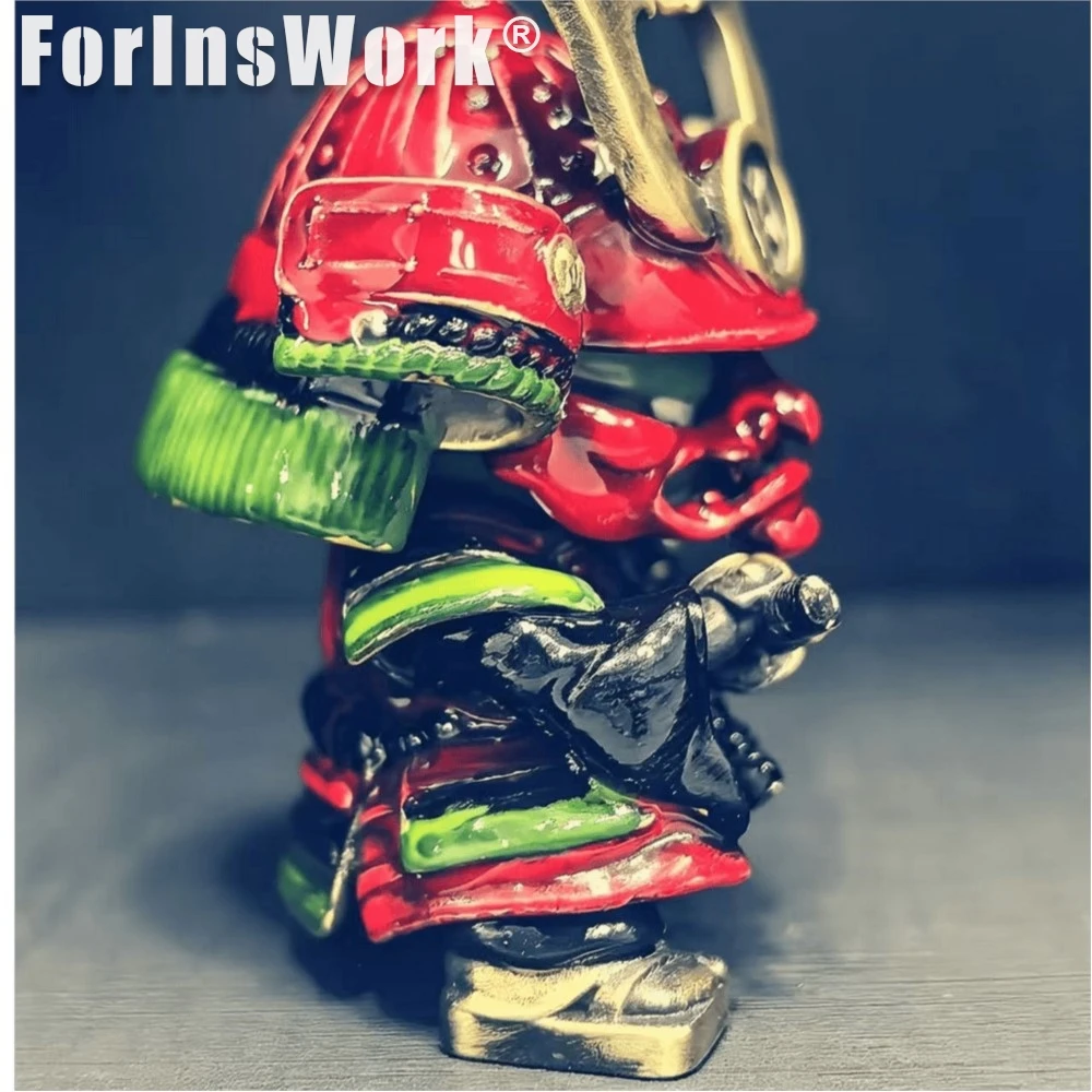 Magnetic Detachable Brass Samurai Original Design Engraved Desktop Ornament Magnetic Fidget Toy