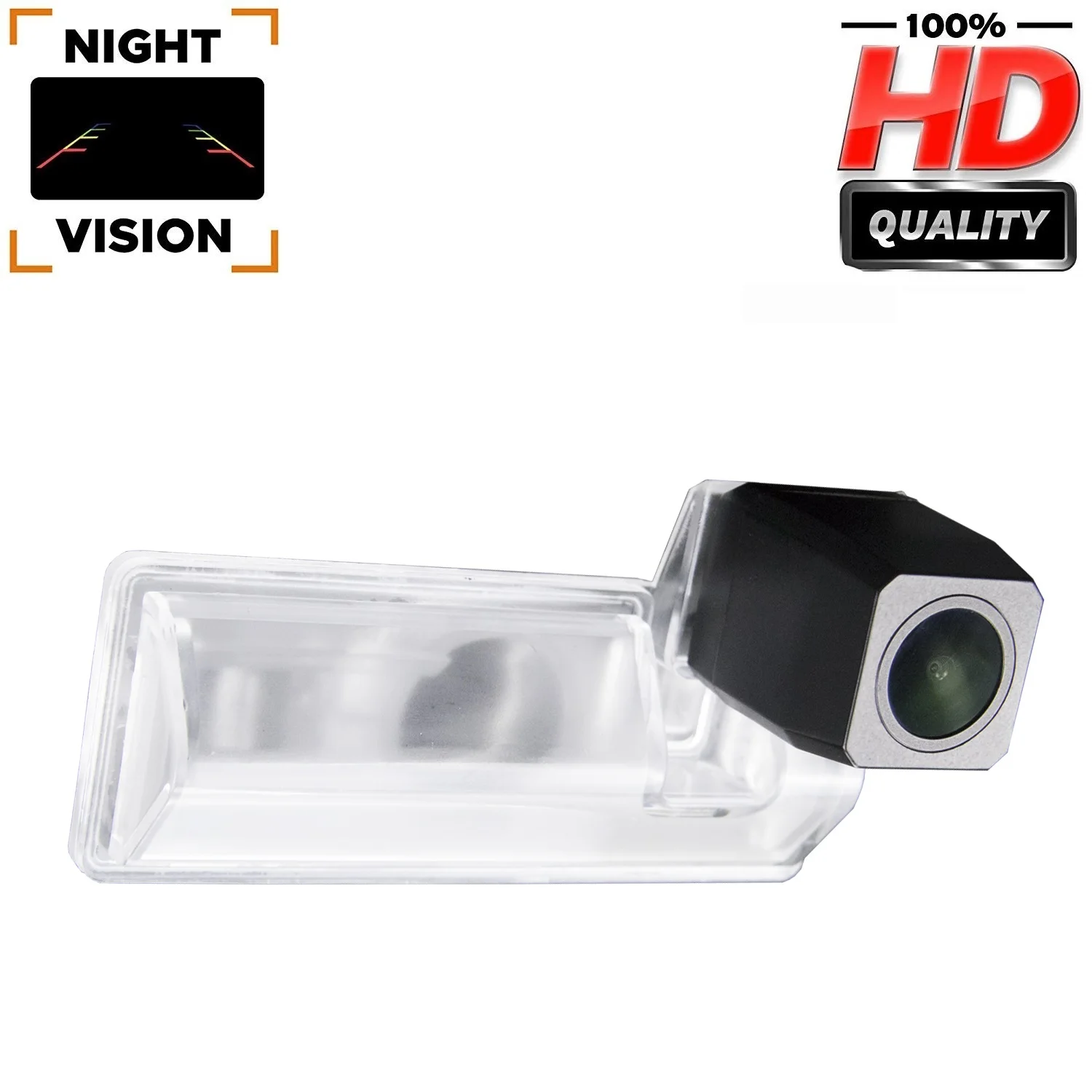 HD 1280*720P Rear View Night Vision Camera for Suzuki SX4 sedan 2008 2011 2012, Parking Waterproof License Plate Light Camera