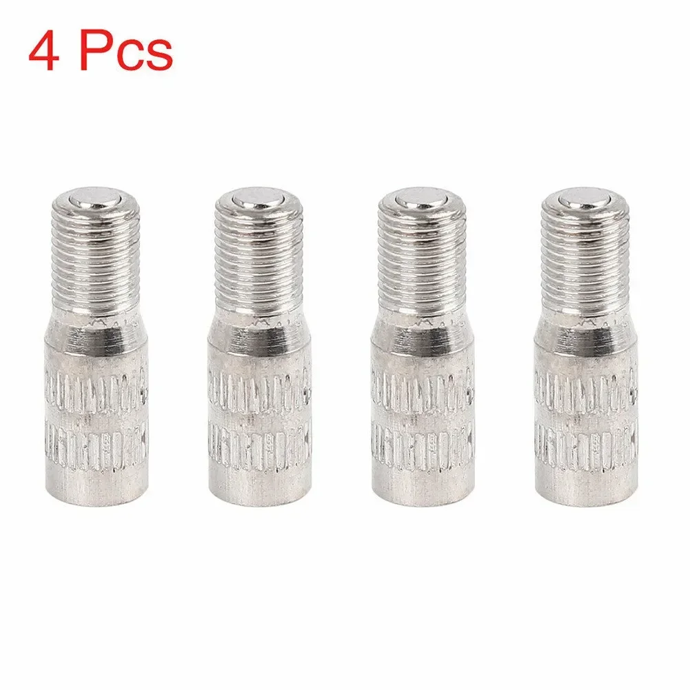 4pcs 25mm Chrome Tyre Wheel Valve Stem Cap Extension Extender For Car Truck  Valve Replacement Cycling Bike Parts Extension Tube