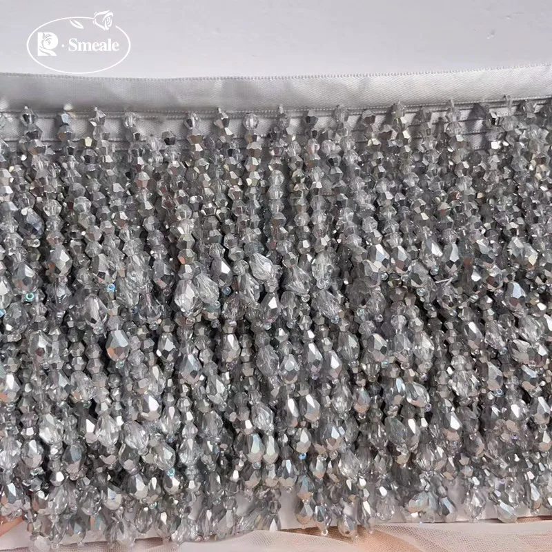 22 kleuren kristallen kwastjes kralen kanten rand. Kwastje kant decoratie schoenen ornamenten veelkleurig hangend kralengordijn