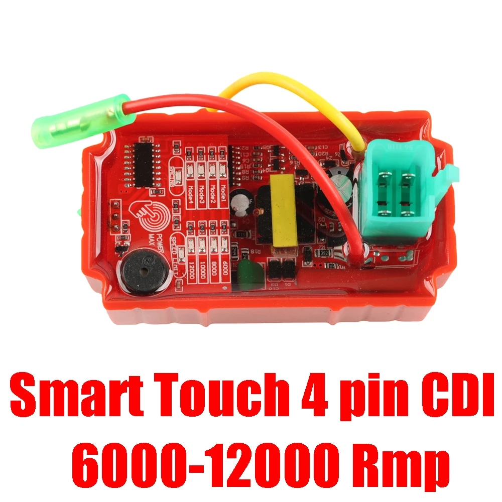 Módulo de Ignição Inteligente CDI Racing 4 pinos DC AC para SHINERAY WY48Q-2 JET50 PHOENIX 50 2004-2014 XY110-Q PHOWNIX50 6000-12000 Rpm
