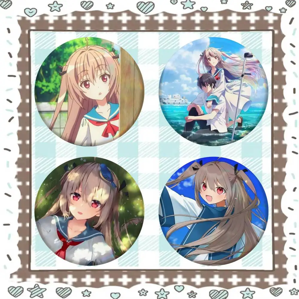 Anime Atri My Dear Moments Badge Tinplate Meme Round Brooch For Hat Bag Creative Lapel Jewelry Accessories Gifts