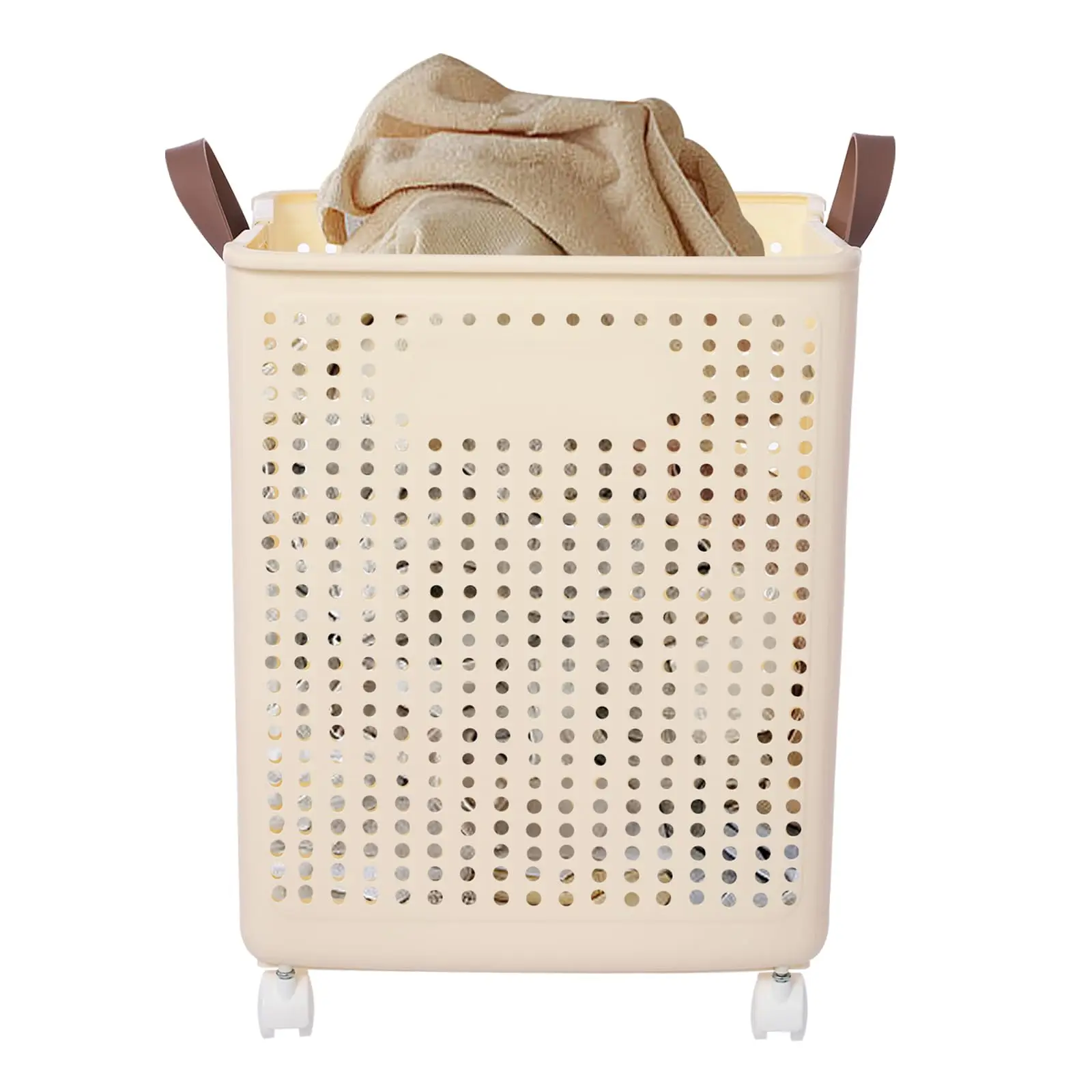 

Folding Laundry Hamper, Clothes Basket with Wheels Rolling, Dirty Clothes Hamper, Large Laundry Basket for Laundry for Bedroom,