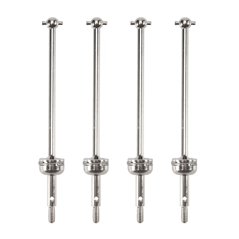 4 Stuks Metalen Aandrijfas Voor Wltoys 144001 1/14 4WD Rc Auto Voertuig Modellen Onderdelen 144001-1315 Voorwiel Aandrijfas-Y44A