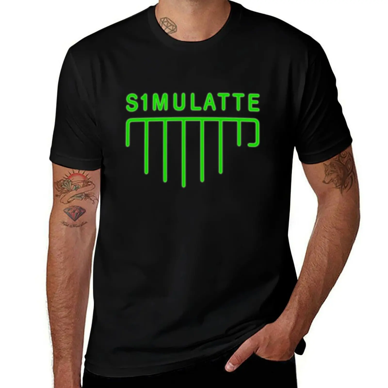 Simulatte T-Shirt t shirt man designer T-Shirt