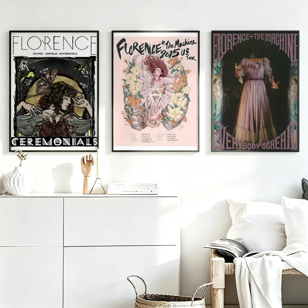 Aesthetic Wall Art Poster Trendy band Florence + the Machine Poster for Bedroom Dorm Room Home Decor Large Wall Picture Print