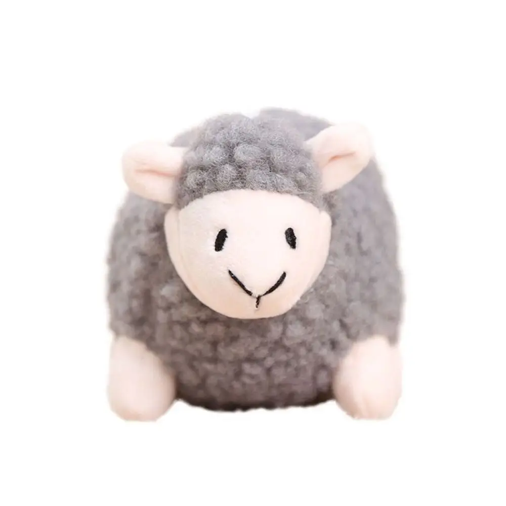 Soft Lamb Keychain Lifelike Miniature Pendant Chubby Lamb Bag Decoration