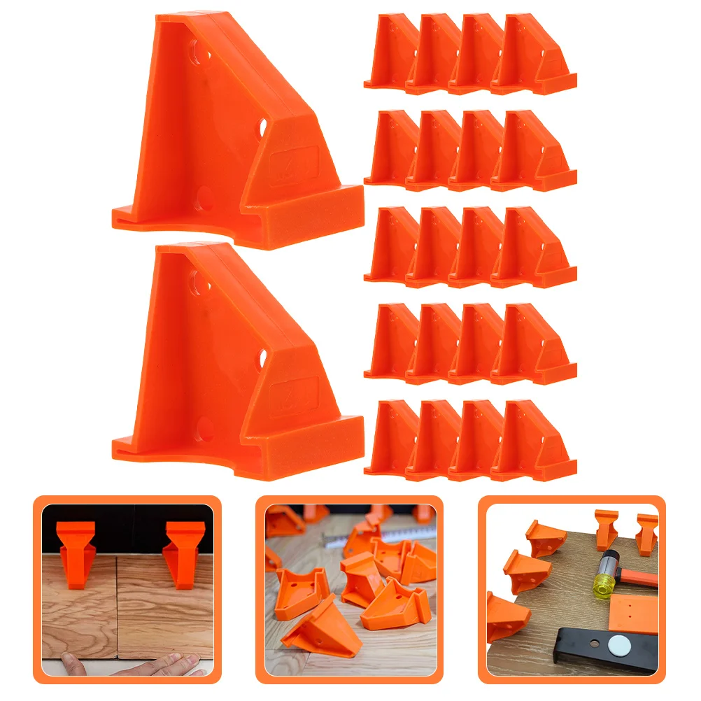 30 Stück Bodenbelag-Abstandshalter aus Kunststoff, stabile Bodeninstallationskeile für Laminat, Holz, Vinyl, Planke, schwimmender Boden, Reparatur-Bodenbelag-Set