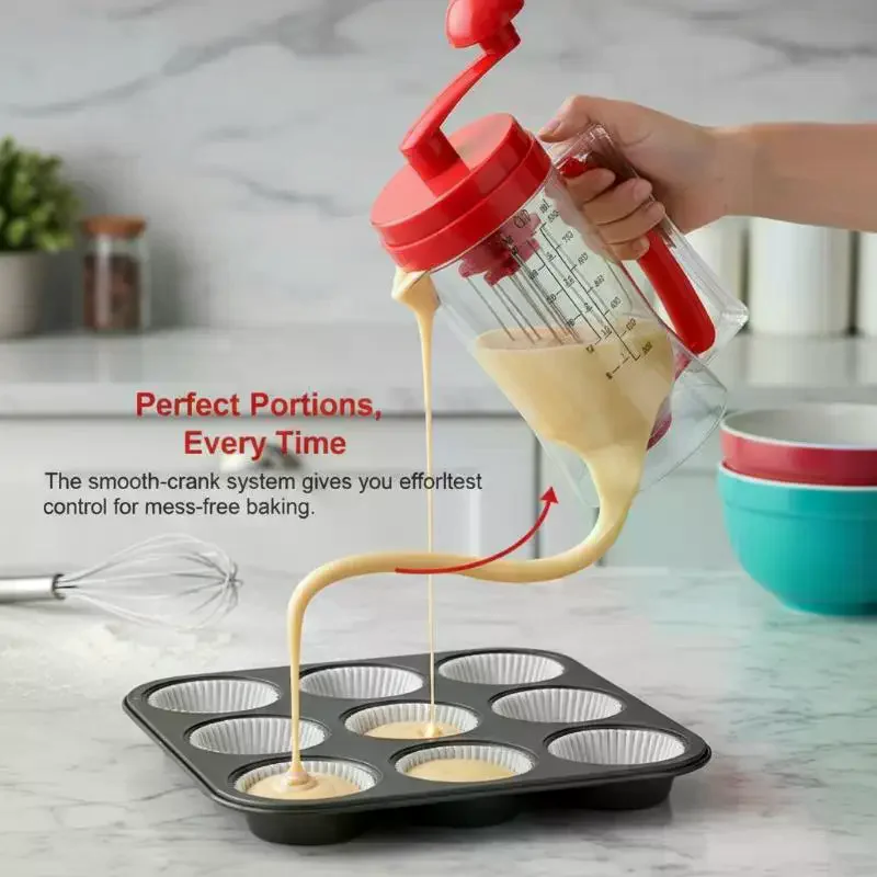 เครื่องจ่ายแป้งเค้กพร้อมการออก - Kitchen.Baking Labels บทวิจารณ์และราคา
