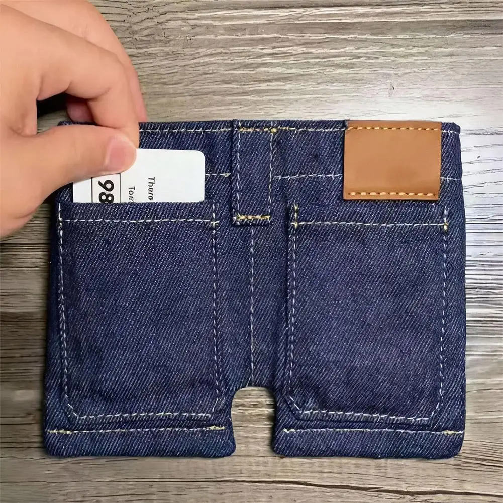 Mini Great Jeans Wallet Vintage Style Women's Wallet New Model Coin Purse Multi-functional Large Capacity Jeans Wallet Gift