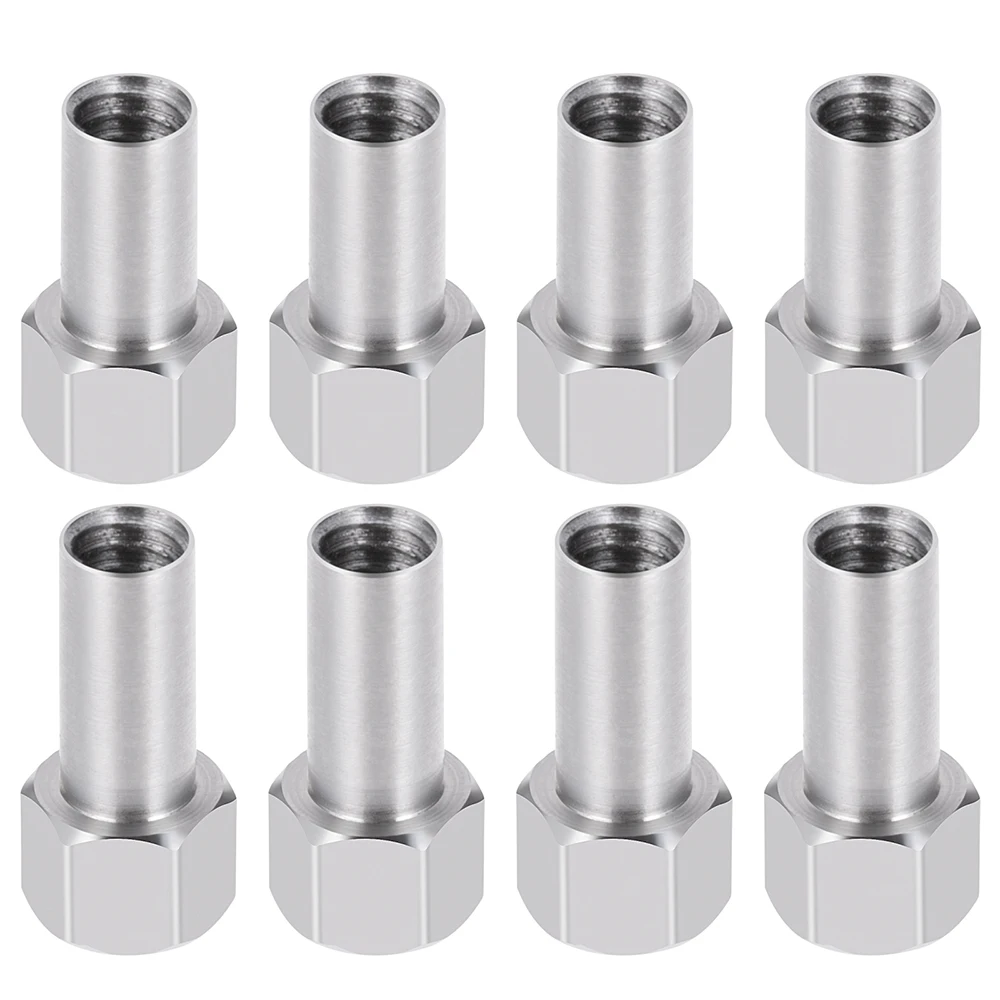 AXSPEED 1Set Extended 2/3/4/5/6mm Wheel Hex Nuts Adapter for 1/18 RC Crawler Car TRX4-M Upgrade Parts