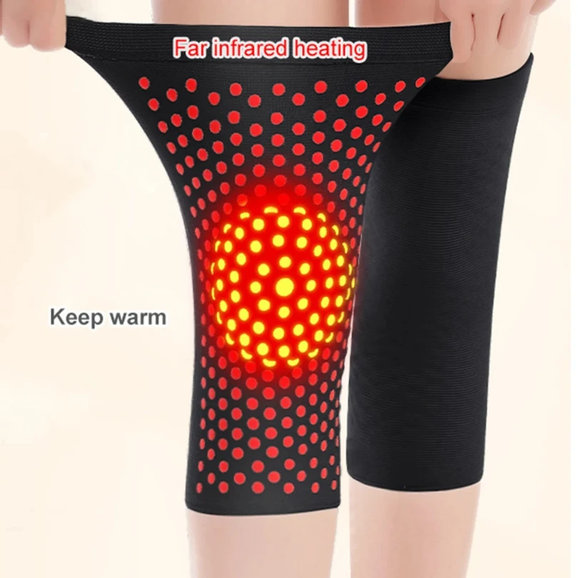 2PCS Self Heating Knee Brace Warm for Arthritis Joint Pain Relief Injury Recovery Belt Support Knee Pad  Leg Warmer