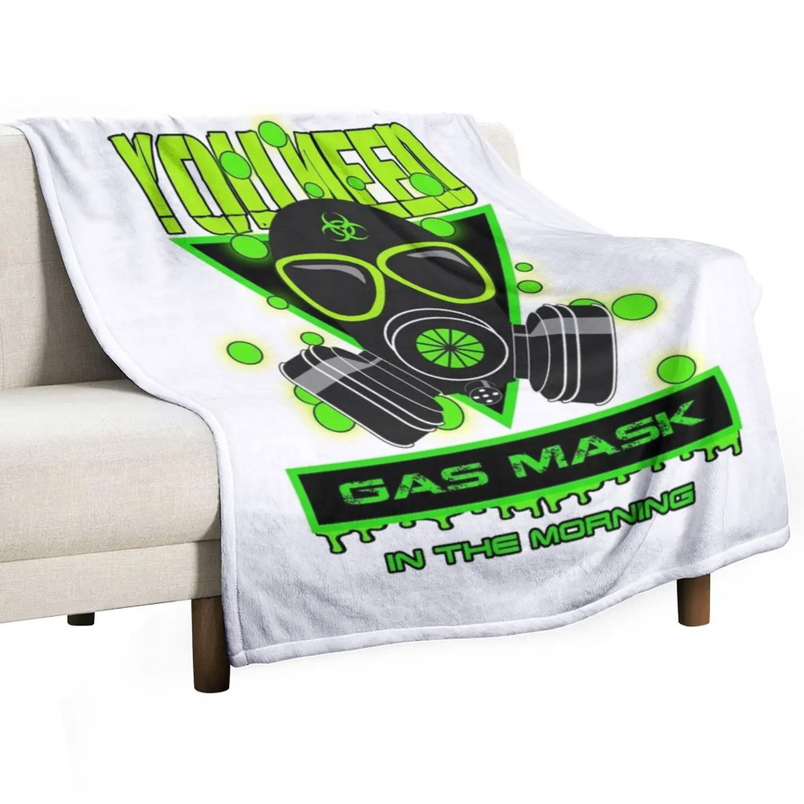 you need gas mask Throw Blanket Foldable Soft Warm Blanket for Outdoor Use