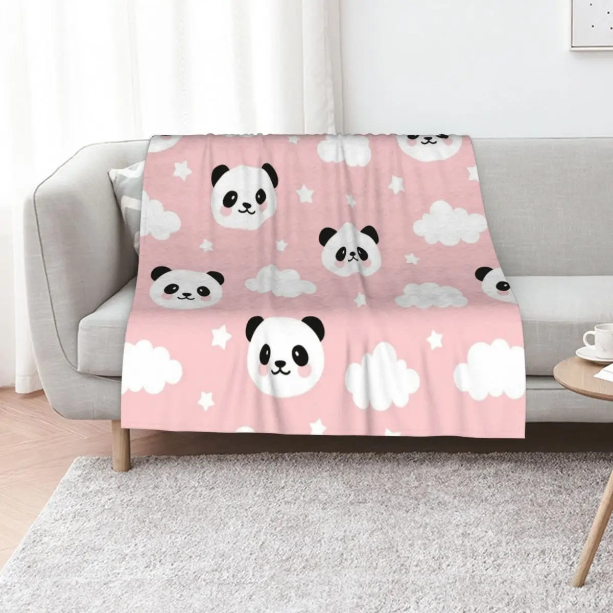 

cute baby pandas Throw Blanket Decorative Throw Flannel blankets and throws Baby Blankets