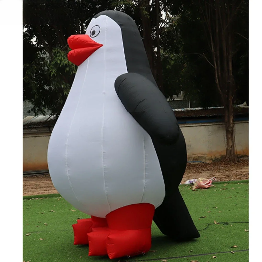 Gigantische Opblaasbare Pinguïn Opblaasbare Mascotte Pinguïn Staande Dier Cartoon Voor Buiten Kerstversiering