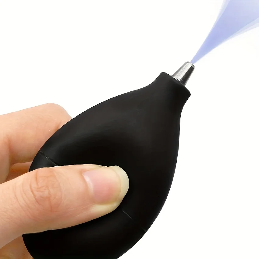 قطعة واحدة من منفاخ غبار الهواء الصغير، منظف مضخة يدوية لعدسة الكاميرا ولوحة المفاتيح والهاتف والكمبيوتر اللوحي مع فوهة معدنية