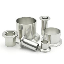 KF10 KF16 KF25 KF40 KF50 Vacuum Welded Pipe Fittings Joint, 304 Stainless Steel KF Vacuum Flange Joint, Joint Length 20/30/50mm