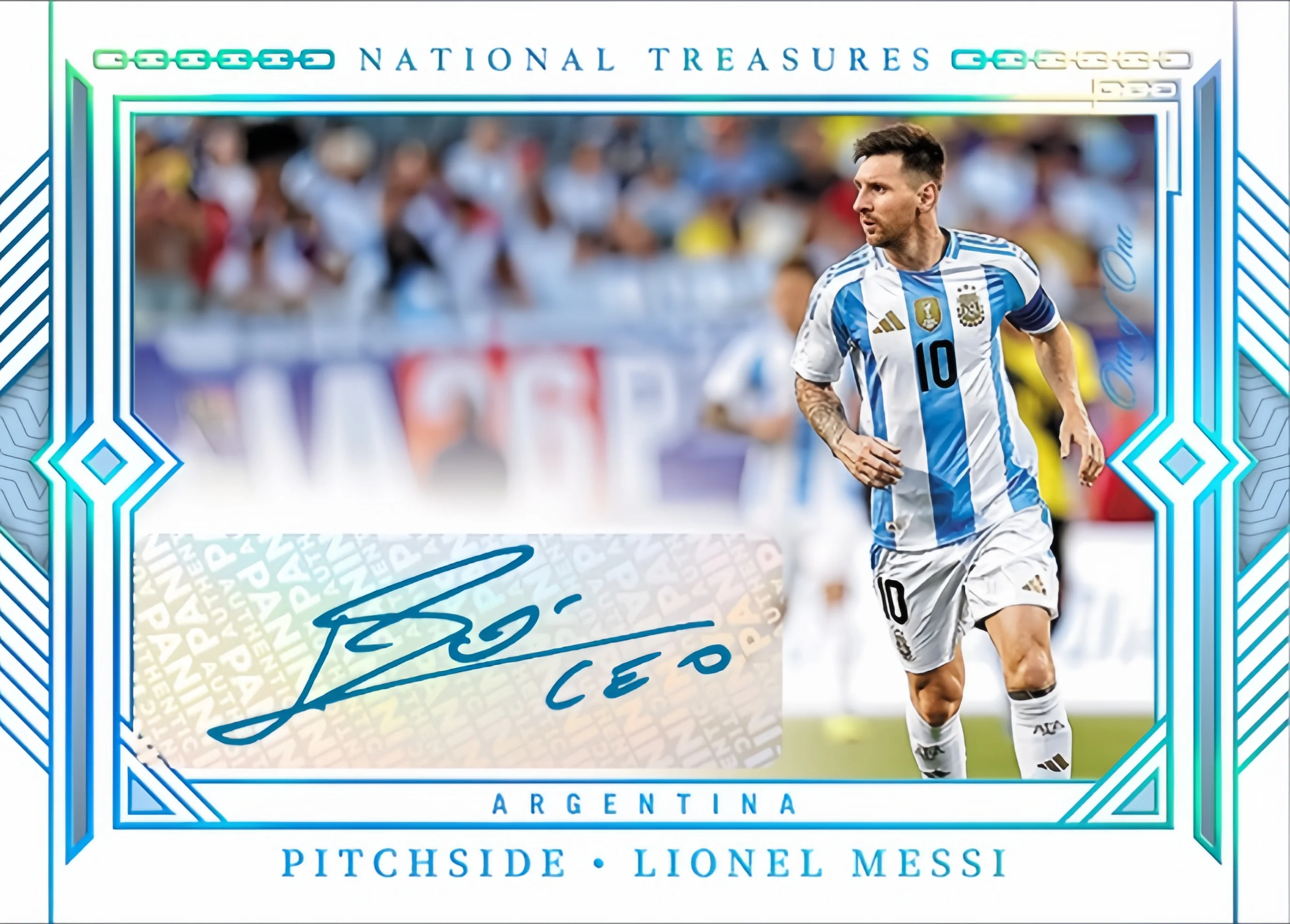 DIY Panini Homemade Football Collection Card FIFA World Cup Mbappe Messi Haaland Yamal Neymar National Treasures Series