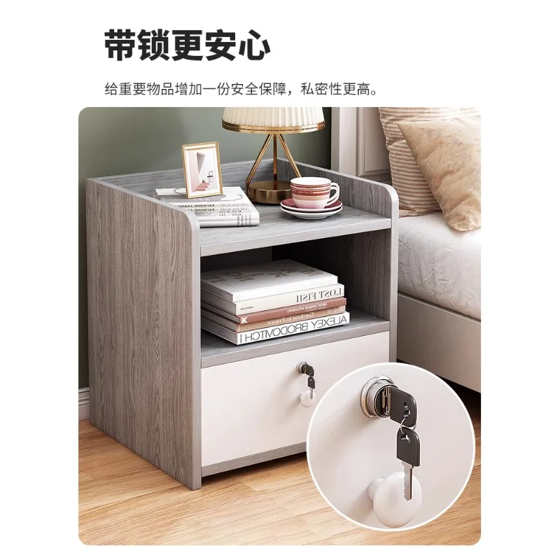 Simple modern household bedside rack floor-to-ceiling small bedside cabinet simple storage cabinet