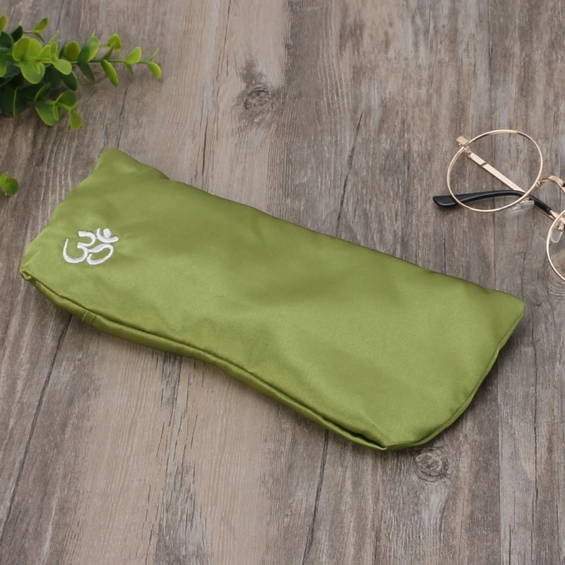 Yoga Eye Pillow Silk Cassia Seed Lavender Relaxation Mask