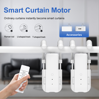 Smart For Home Curtain Opener Electronic Roman Rod/T-track/U-rail Curtain Motor Robot Remote Button Control Curtain Switch Robot