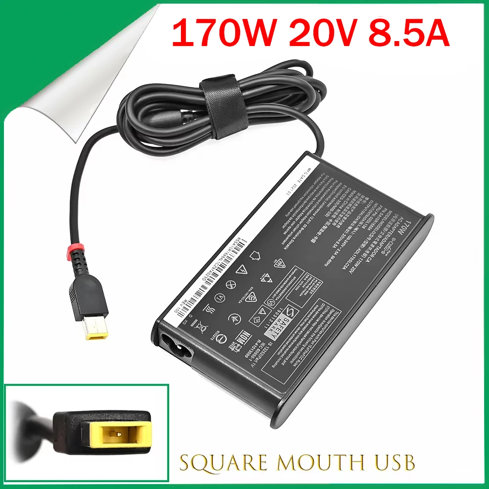 

20V 8.5A 170W Adapter Charger For ThinkPad P50 20EN 20EQ P51 P51-20HH0016G for Lenovo W541 W540 AC Laptop Adapter Power Charger