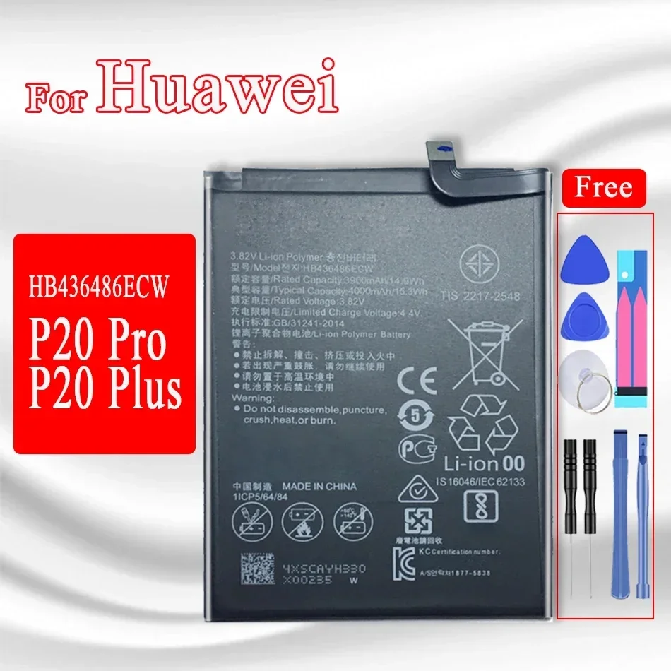 HB356687ECW HB366481ECW Battery For Huawei P7 P8 P9 P10 P20 P30 Lite 2017 P10 P20 Plus P20 P30 Pro P9 Lite mini battery + Tools