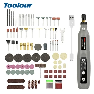 Toolour Cordless Rotary Tool Kit 5 Variable Speed & 3.7V USB Charging Engraving Rotary Tool for Sanding, Polishing, Engraving