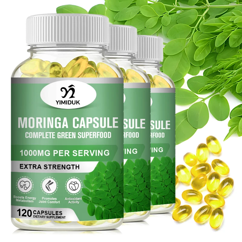 Organic Natural Moringa Capsules Compound Vitamin &Amino acid supplement Blood Sugar and Lipids Antioxidant