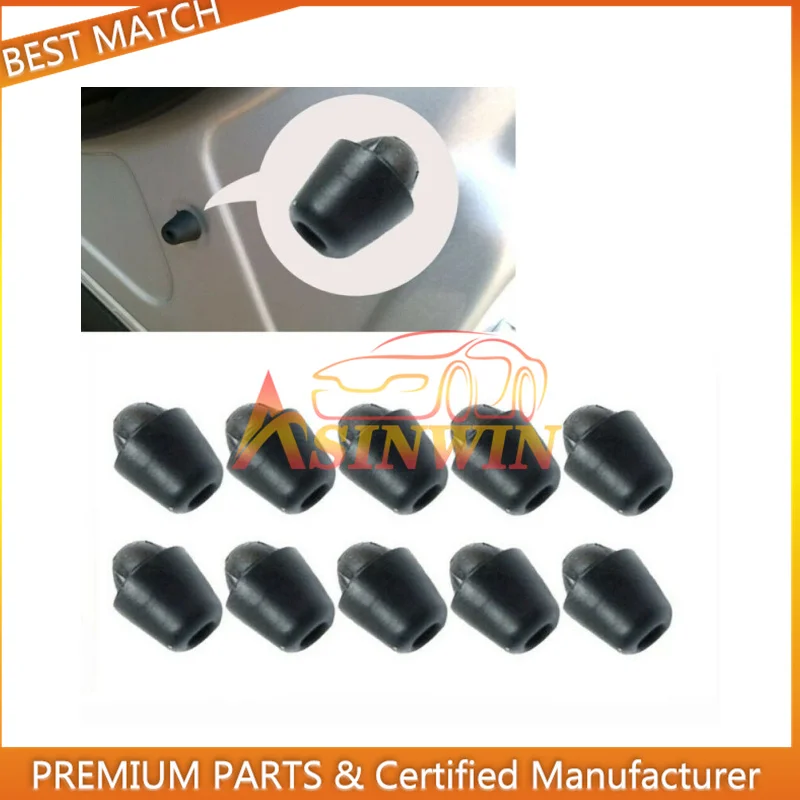 10X Car Door Dampers Buffer Rubber Pad Cover Rubber Anti Shock Cap 82191-28010 For Hyundai Elantra Sonata Accent