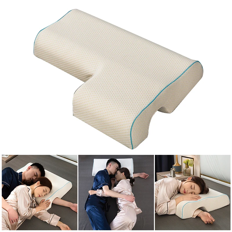Left Right Arm Couple Pillow Orthopedic Memory Foam Protect Cervical Vertebra Release Arm Pain Pressure Pillow for Side Sleeper