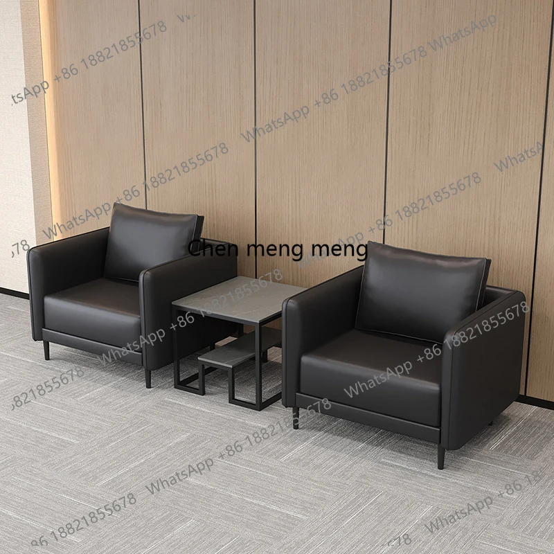 

Nordic Business Reception Sofa Single-Seat Conference Room Rest Area Office Sofa Coffee Table Set High-End Office Furniture